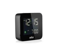 Réveil Radio Piloté - BRAUN - BC08 - Noir - LCD - Fonction Snooze - Rétroéclairage