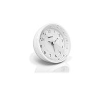Hama Réveil radiopiloté "Roundly" (avec affichage analogique, heure et minute, avec réglage automatique ) Blanc