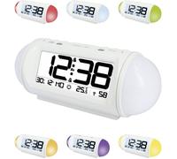 Technoline Réveil radiopiloté WT 499 – 2 réveils – blanc