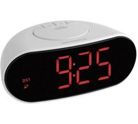 TFA Dostmann Réveil radiopiloté 60.2505 numérique à chiffres lumineux gris clair