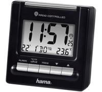 Réveil radiopiloté - HAMA - RC200 - Noir - Horloge intégrée - Tuner radio - Radio-réveil