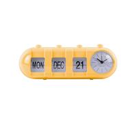 Alarme Karlsson Retro Tube Calendar Flip Jaune TU