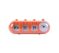 Alarme Karlsson Retro Tube Calendar Flip Orange TU