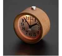 Réveil - Silencieux - Bois de Hêtre - Alarme - Veilleuse - Rectangulaire