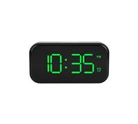 Réveil Tactile Numérique LED USB de Chevet 12/24H - Vert