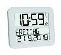 Réveil TFA Dostmann 60.4512.02 Digital Blanc 4xAA Fonction Snooze