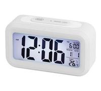Réveil - TREVI - SLD 3068 S - Grand écran LCD - Alarme avec Snooze - Thermomètre intégré Blanc G