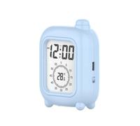 Réveil Valise Rechargeable avec Minuteur Visuel - Idéal pour l'Étude Concentrée Blue