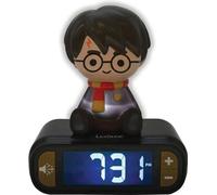 Réveil Veilleuse Digital Harry Potter LEXIBOOK, 3D Lumineux et Sonore, Noir, Écran LCD, Effets Sonores Magiques
