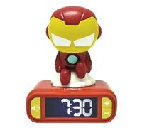 Lexibook Réveil-veilleuse Marvel Iron-Man RL800AV2 – LCD rétroéclairé, Snooze, Petit