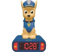 Réveil Veilleuse Digital Pat' Patrouille Chase 3D, Lumineux et Sonore, Bleu, Écran LCD, Effets Sonores Pat' Patrouille