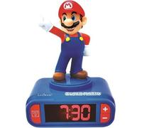 Réveil Veilleuse Digital Super Mario, 3D Lumineux et Sonore, Bleu et Rouge, Écran LCD, Effets Sonores