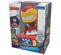 Lexibook, Iron Man Réveil Veilleuse, RL800AV2 | Sons et mélodies, écran LCD rétroéclairé, lumineux, snooze