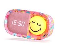 Réveil veilleuse Mob Smiley Rose Rose