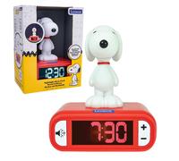 Réveil - Veilleuse Snoopy Avec Effets Sonores, Écran Lcd, Alarme Red & White TU