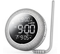 Réveil Vibrant Extra-Fort pour dormeurs Profonds,sans fil sous Reveil Vibrant avec 1200mAh Batterie,3 Niveaux de Vibration 20 Sons Apaisants,Horloge de Voyage Rechargeable Type-C,Double Alarme,Snooze