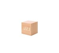 Réveils multicolore sons en bois de contrôle horloge moderne numérique led bureau réveil thermomètre minuterie blanc