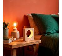 Réveil en bois avec affichage LED veilleuse tactile et affichage température