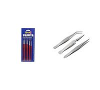 Revell - 29621 - Accessoire Maquette - Pinceaux - Pinceaux Standard 6 Tailles & 39063 - Accessoire pour Maquette - Set De 3 Pinces