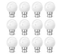 Revenergie Lot 12 ampoules LED B22 1W blanc chaud - Guirlande incassable