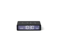 Lexon Réveil Flip Classic – lumineux réversible, écran LCD, lumière tactile, snooze, USB‑C – Noir