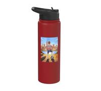 RÊVES DE GARÇO DE JOUER AU FOOTBALL PROFESSIONNEL À NEW YORK Stainless Steel Insulated Water Bottle