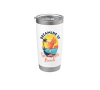 Rêves de Seven Mile Beach Gobelet isotherme en acier inoxydable double paroi