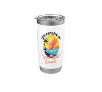 Rêves de Seven Mile Beach Gobelet isotherme en acier inoxydable double paroi