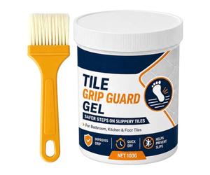 Revêtement Antidérapant Carrelage Protection Antichute Salle de Bain 100 g | Gel Antidérapant Sol Pour Terrasses Extérieur Intérieur Céramique Porcelaine Piscine Cuisine Salle de
