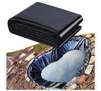 Revêtement De Bassin En HDPE Noir Bâche D'étang 0.12mm Flexibilité Doublure Pour Bassin Liner Bassin Membrane Étanche Pour Petits Étangs, Bassins À Poissons, 1x1m 2x5m 3x8m 5x7m(Taille:5x5m(16.4x16.4f