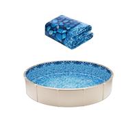 Revêtement de Piscine Ronde Doublure Durable Style Chevauchement 549x147cm