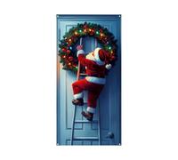 Revêtement de porte de Noël - Décoration de classique avec | Bannière de Noël pour porte d'entrée comme décoration pour l'intérieur et l'extérieur, le garage, la photographie