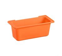 Revêtement de réservoir de graisse en silicone haute température pour grils, insert amovible pour bac d'égouttement de graisse, boîte de collecte d'huile pour pièces de barbecue (orange)