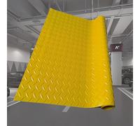 Revêtement de Sol en Caoutchouc pour Garage Rouleau de Tapis de Sol en Caoutchouc PVC 1,5 mm Multicolore 0,8x1-20m(Yellow,0.8x20m)