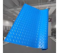 Revêtement de Sol en Caoutchouc pour Garage Rouleau de Tapis de Sol en Caoutchouc PVC 1,5 mm Multicolore 0,8x1-20m(Blue,0.8x18m)