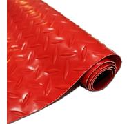 Revêtement de Sol en Caoutchouc pour Garage Tailles Multiples de Petit Pain en Caoutchouc de Plancher de 1.5mm antidérapantes for la remorque d'entrepôt de Gymnase de Garage(1x6m)