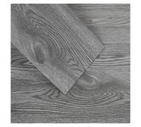 Revêtement de sol en PVC adhésif, 5,01 m², imitation bois, couleur gris, 36 dalles