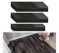 Revêtement de Sol en PVC,CEIEVER Dalle PVC Adhesive Sol 25 Pièces 1.5m² Lames de Vinyle Autocollantes 40X15CM Parquet Clipsable Pour salon,cuisine (C)