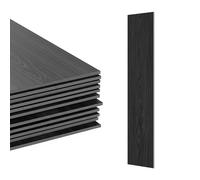 Revêtement de Sol PVC Autocollant Relaxdays, Effet Bois, pour Salle de Bain et Cuisine, Dalles 91 x 15 cm, antidérapant.