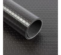 Revêtement de sol PVC Square Coin amortissant & isolant noir 120x450 cm