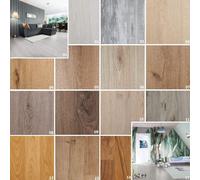 Revêtement de sol stratifié, style planche large, 11 pièces, chêne gris clair