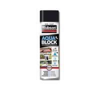 Revêtement d'étanchéité Aquablock Spray 300ml Noir - Rubson - Colmate les fuites et fissures