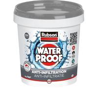 Revêtement d'étanchéité - RUBSON - Anti-infiltrations Waterproof - Gris - Seau 1kg - Résiste aux UV