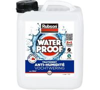 Revêtement d'étanchéité - RUBSON - Waterproof - Traitement murs humides - Murs intérieurs - Incolore - Bidon de 2,5L