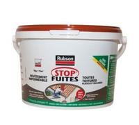 Revêtement d'étanchéité toiture - RUBSON - Stop Fuites - Élastique 100% silicone - Tous types de toitures - Seau 5 kg