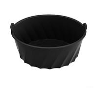 Revêtement en silicone réutilisable pour cocotte ovale de 6 à 8 litres, résistant à la chaleur, insert de cuisine pour un nettoyage facile au lave-vaisselle, noir