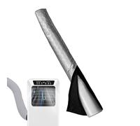 Revêtement isolant AC - Réduction de la chaleur AC | Enveloppe d'isolation en aluminium 59 x 21 pouces | Gaine de couverture pour évent portable | Manchon d'isolation de canal en coton flexible