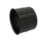Revêtement mural Bertrams ST-Pu 08WFD200 Ø 200 mm, double, 0,8 mm, revêtement par poudre, noir