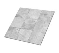 Revetement mural, Carreaux de vinyle, Carrelage PVC adhésif - 9x30x30 - Patchwork de béton. - Carreaux autocollants PVC
