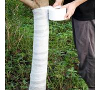 Revêtement non tissé pour tronc d'arbre Blanc 8 cm x 30 m | Film de protection non tissé pour tronc d'arbre 8 cm x 100 m